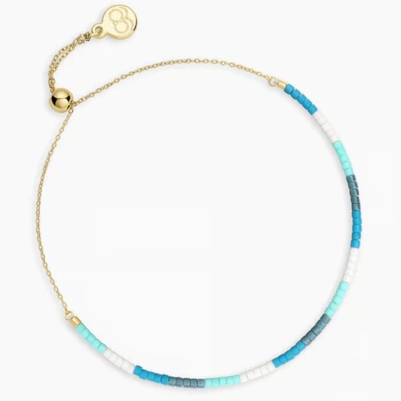Gorjana Gigi Stripe Adjustable Bracelet -  Laguna - Picture 2 of 5